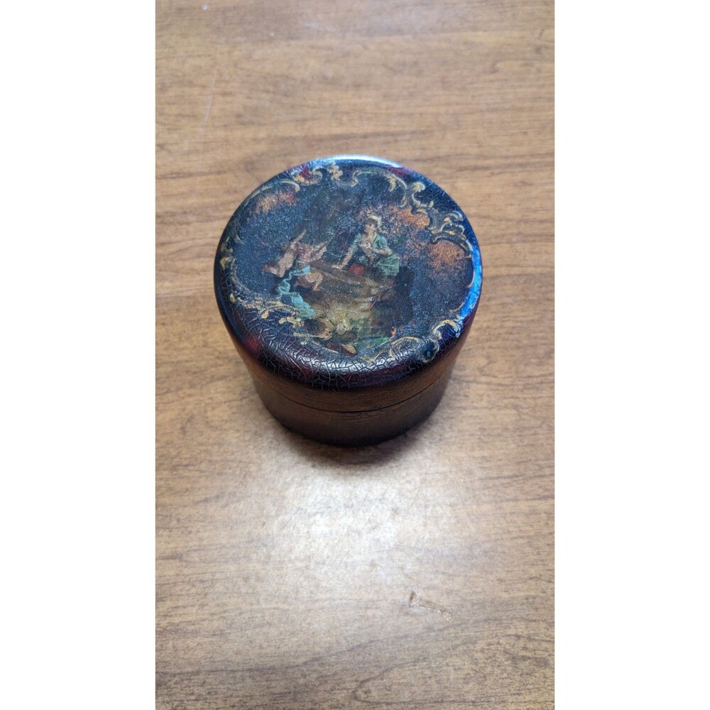Russian Lacquer Box Vintage Handmade